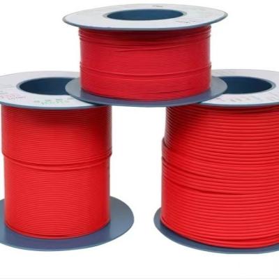 China tubería flexible roja del Teflon de 0.38m m, tubería fina de la pared PTFE del AWG 28 en venta