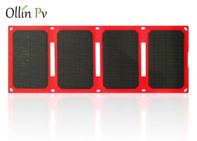 China Fácil leve o dispositivo de carregamento fotovoltaico móvel vermelho da dobra solar do saco 4 do carregador à venda