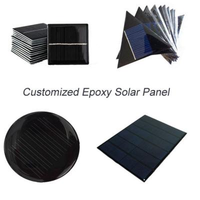 China Painel solar pequeno feito-à-medida, painel solar de resina de cola Epoxy para a bateria conduzida da luz do jardim à venda