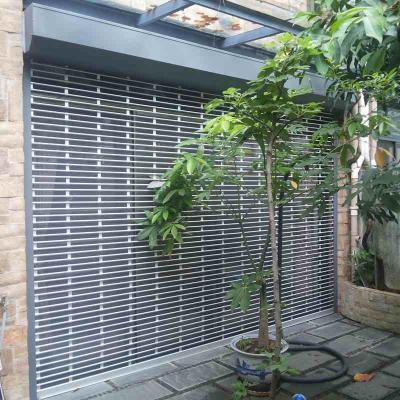 China Intelligent Electric Rolling Metal Security Gates For Residential for sale