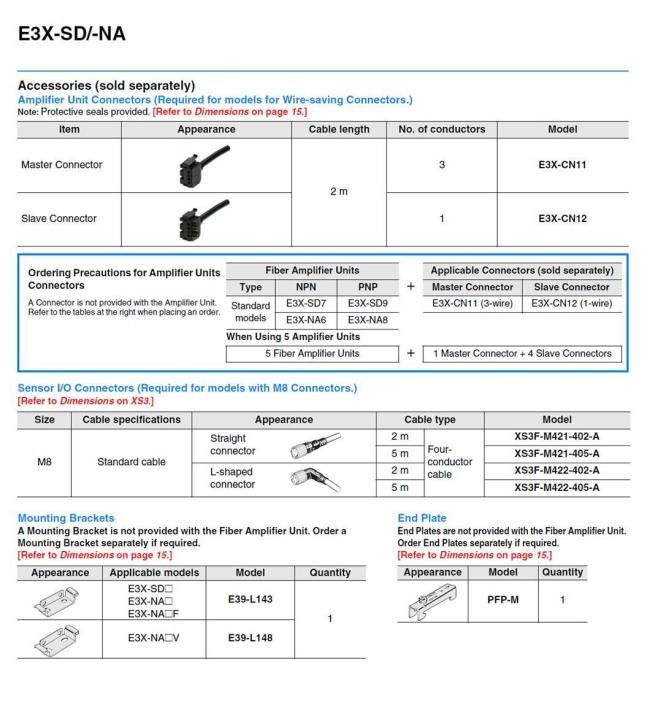 Omron Original Optical Fiber Amplifier E3X-Na11 Photoelectric Switch Sensor