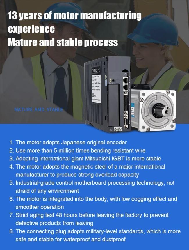 750W High Speed AC Servo Motor