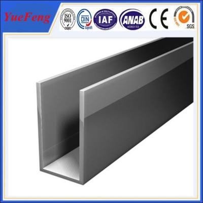 China 6063 t5 price of pure aluminume per square meter,Aluminium glass u profile for sale