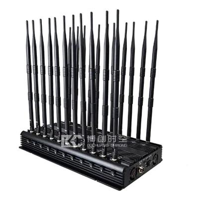 China 22 band 2G 3G. 4G. 5g Mobile Phone Signal Jammer high-power wireless signal blocking power adjustable for sale