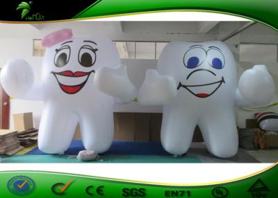 China a propaganda inflável gigante alta de 3m Balloons o dente com os balões do hélio da cara/dente do sorriso à venda