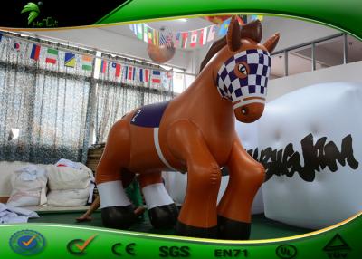 China Wonderful Brown Fat Helium Cartoon Inflatable Horse Customized For Promotional for sale