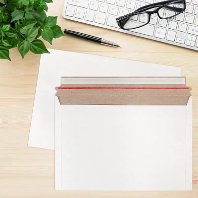 China Custom Logo Printed Paper Envelope Factory Wholesale Do Not Bend Cardboard Envelope A3 A4 A5 C4 Rigid Mailer for sale