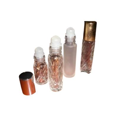 China 1 Inch 0.05mm Roll on Perfume bottles with Holder For Cosmetic Packaging en venta