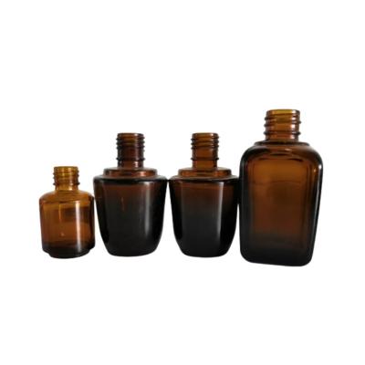 China Cosmetics 50ml Brown Dropper Bottles With Childproof / Pilfer Proof Cap for sale