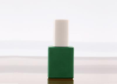 Chine Le vernis à ongles vide en verre vert met la surface en bouteille d'impression de l'écran 12ml à vendre