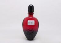 China Red And Black 60ml Refillable Empty Scent Bottles 170mm Height With Silver Crimp Pump for sale
