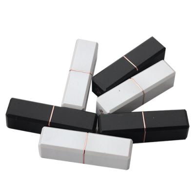 China El color negro hace su propio tubo vacío de la barra de labios, envases plásticos de la barra de labios en venta