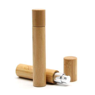 China 5ml 10ml Capacity Bamboo Spray Bottles With Bamboo Lid Cap for sale