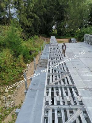 China El panel de acero modular del puente de Bailey que apuntala el acero temporal prefabricado del alquiler Q345B en venta
