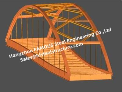 China Temporary Steel Box Girder Bridge Rectangular or Trapezoidal in Cross section for sale
