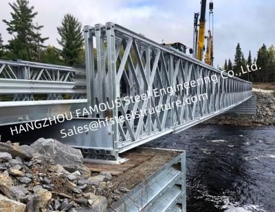 China Portable Prefabricated Galvanized Steel Bridge , Long-Term Long Span Bridge Corrosion Protection for sale