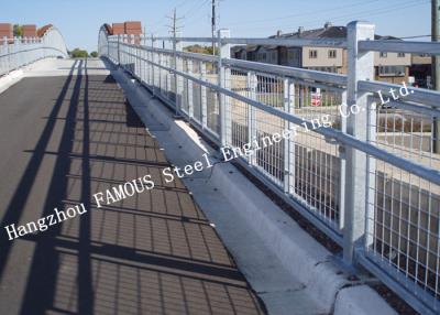 China Long Span Metal Prefabricated Steel Truss Pedestrian Bridge Overcrossing Q345B - Q460C for sale