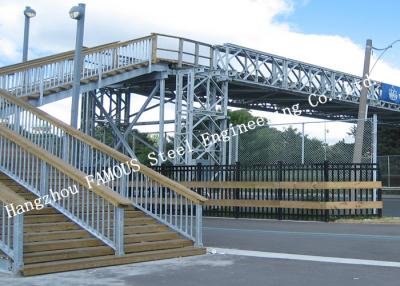 China 7.3m Width Pre Engineered Pedestrian Bridges Business Center Solve Congested Traffic for sale