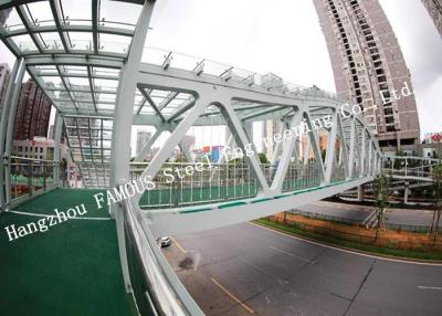 China Modular Prefabricated Pedestrian Bridges Overcross Railway Q345B Steel Customized for sale