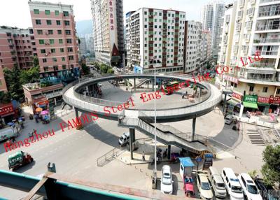 China Circular Structure Prefabricated Pedestrian Bridges in Transportation Junction Area for sale