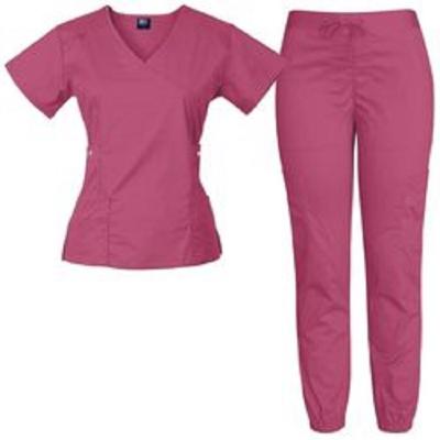 China Medical Hospital Scrub Suit Custom Logo Solid Color Stretch for sale