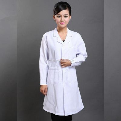 China Professional Men Women Lab Coat Cotton Material  Unisex Doctor Costume for sale