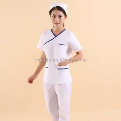 China wholesale new style stretchy medical scrubs sets nurse uniform Custom V neck with 3 pockets unisex scrub set hospital uniform for sale