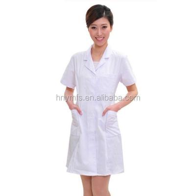 中国 OEMの病院の外科白いブラウスの衛生検査隊のコートの綿の病院はセットをごしごし洗う 販売のため