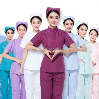 China Custom Color Medical Lab Coat With Long Sleeve Cotton Polyester for sale