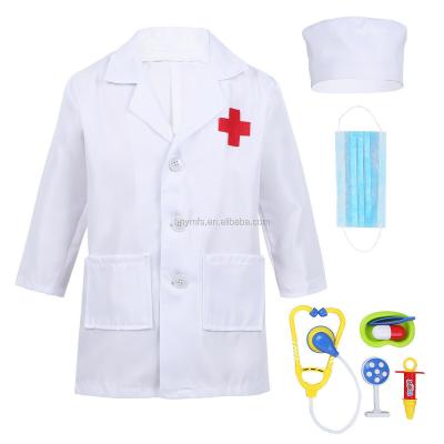 China Halloween Kids Doctor Costume White Nurse Uniform Dress Costume Kids for sale