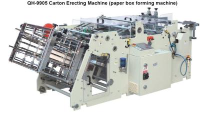 China Paper Box Automatic Packing Machine Carton Erecting Machine For Hamburger Box for sale