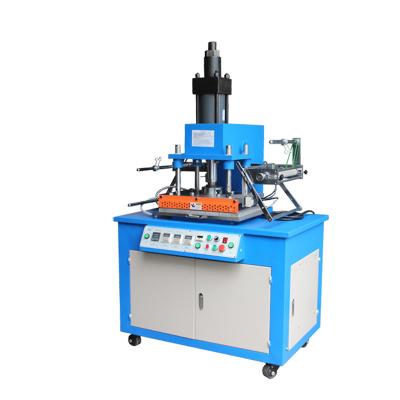 China Pneumatic Semi Auto Golden Foil Leather Flatbed  Hydraulic Hot Foil Gold Stamping Machine For Bags for sale