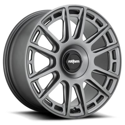 China Aluminum Alloy 6061-T6 Matte Anthracite Rotiform OZR Wheels Monoblock for sale