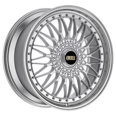 China Super Rs Bright Silver BBS Forged Wheels Aluminum Rims 6061-T6 for sale