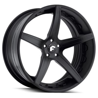China 6061-T6 Forgiato Aggio-ECL Gloss Black Forged Wheels Offset 60mm 80mm for sale