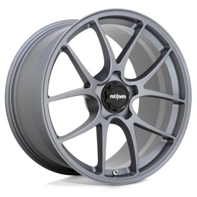 China Staggered Spokes Satin Titanium Rotiform Forged Wheels LTN for sale