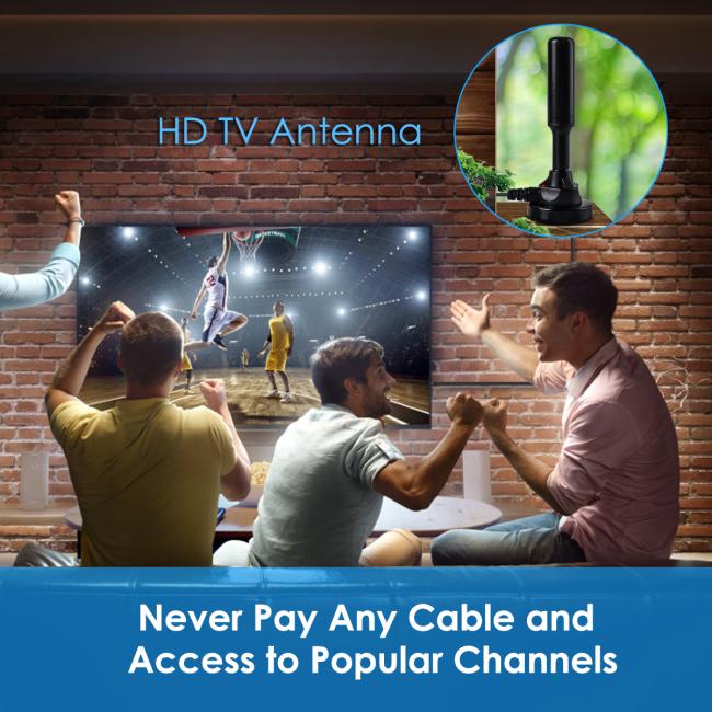 Outdoor Digital TV Indoor Antenna DVB T2 Booster HD TV Antenna HDTV Coaxial Connector 3M Cable Length Receives UHF VHF ANTENNA