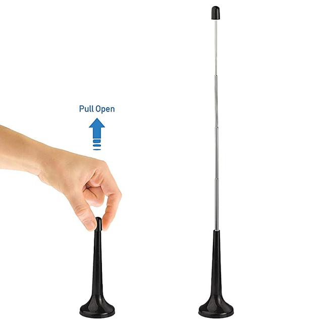 Active HD 25dBi Indoor Pull Rod TV Antenna with USB Amplifier Hot DVB-T DTMB HDTV Antenna