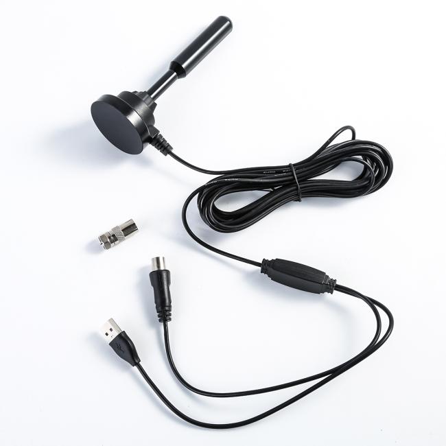 60miles Remote Controlled Amplified VHF UHF Outdoor HDTV TV Antenna 360 Rotation