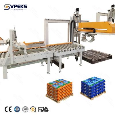 China Automatic Low Level Palletizer With Air Cylinder for sale
