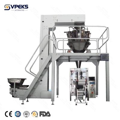 China 5-55 Bags/Minute Multi Head Weigher Packing Machine 180-350mm Bag Width for sale