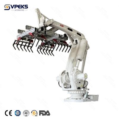China Industrial Robotic Arm Automatic Bag Palletizer Mechanical Palletizing Pallet Stacking Machine for sale
