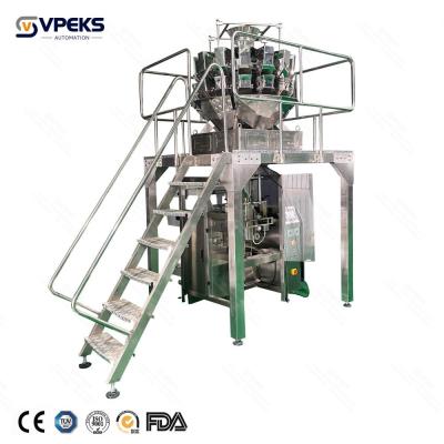 China Automatic Multi Head Weigher Packing Machine With Lapel Vertical for sale