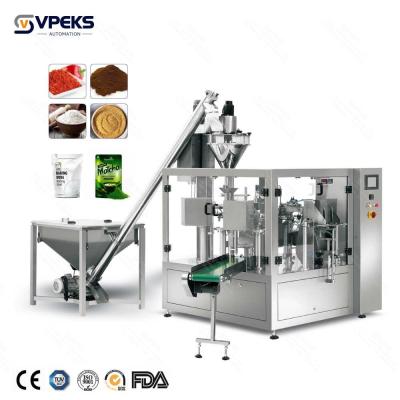 China Milk Powder Coffee Spices Premade Pouch Filling Machine High Speed for sale