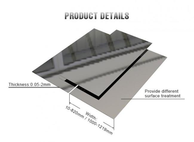 2b 1.2mm Thickness 304 Stainless Steel Plate Mirror Finished 0