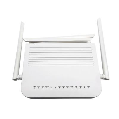China FTTH ONT XPON ONU Dual Band 1USB WIFI 4GE ZC-521 With 4 Extenal Antenna for sale