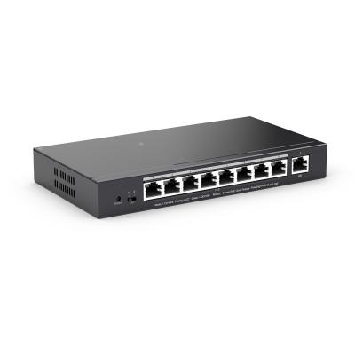 China 18 Gbps 9 Port Poe Gigabit Switch Managed ZC-S2009P With 8 PoE+ Ports for sale