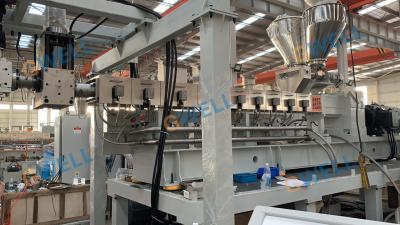 China Plastic Pet Sheet Extruder PP Stationery Sheet Extrusion Making Machine Sheet Roll Extruder for sale