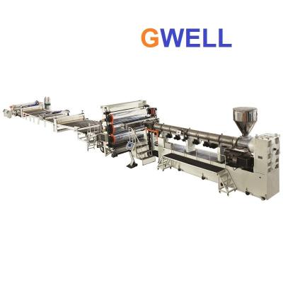China POM PE PP PA PPS PEEK CA Board Extrusion Line Process for sale