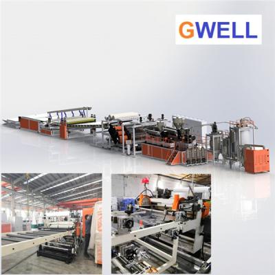 China PET Plastic Thick Board Making Machine PET Sheet Production Line for sale